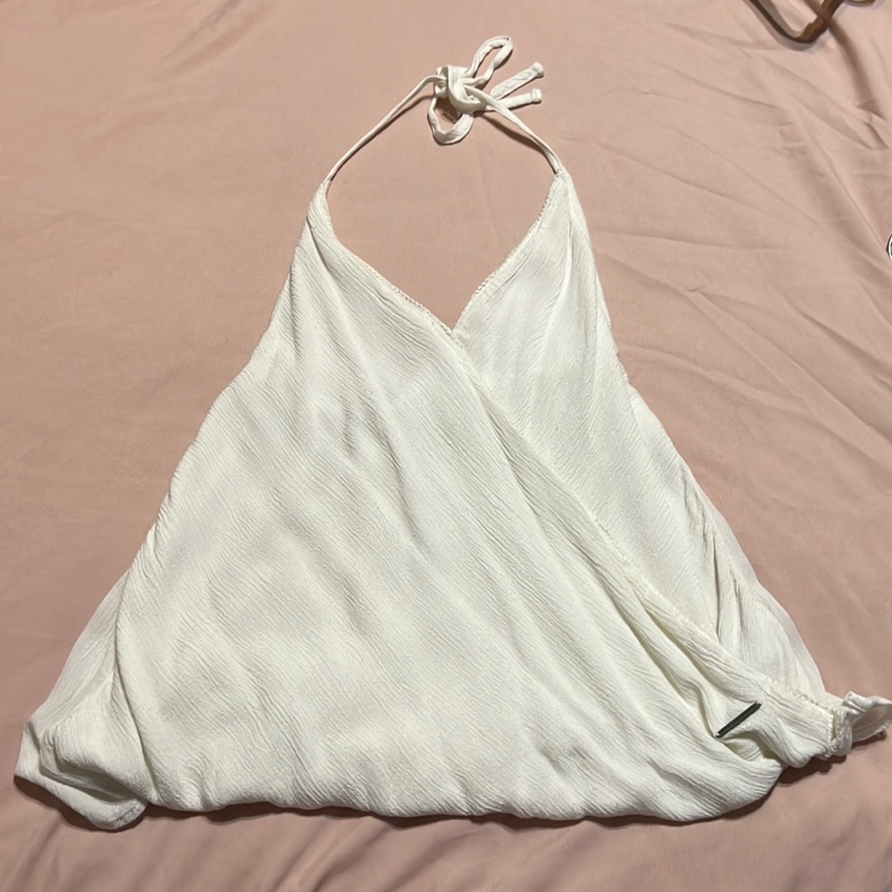 Abercrombie White Halter Blouse 🩰